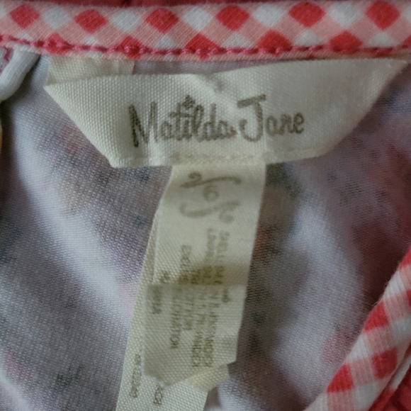 Matilda Jane Eyelet Floral Tiered Ruffle Girls Dress. - Picture 5 of 10